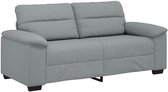 vidaXL - 2-zitsbank - 180x81x84 - cm - stof - lichtgrijs