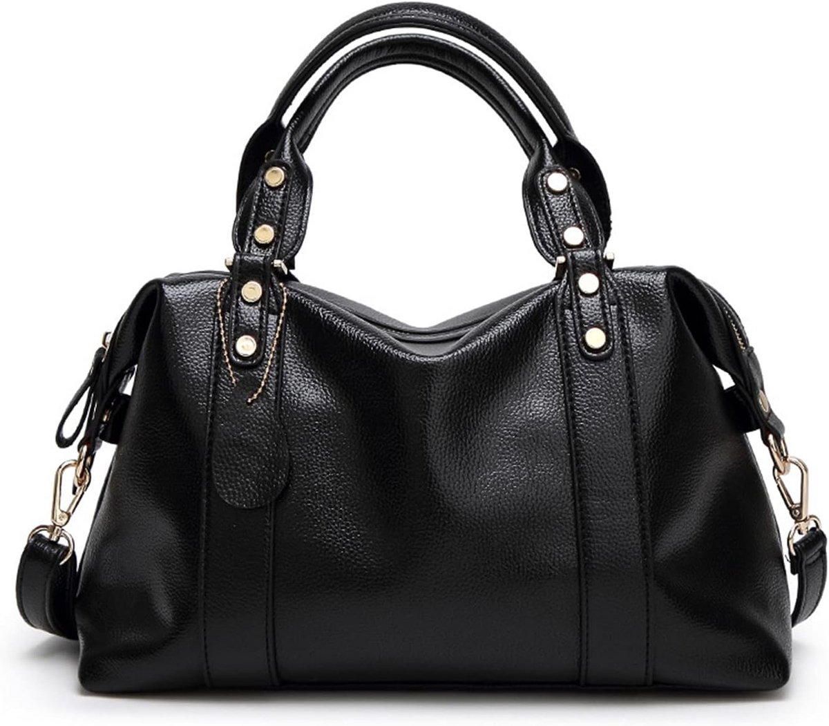 Elegante Dames Schoudertas Boston Bag Waterdicht PU Leer Werk Reistas