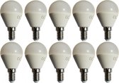 G45 kogellamp 10 stuks | E14 LED lamp 6W=50W | warmwit 3000K