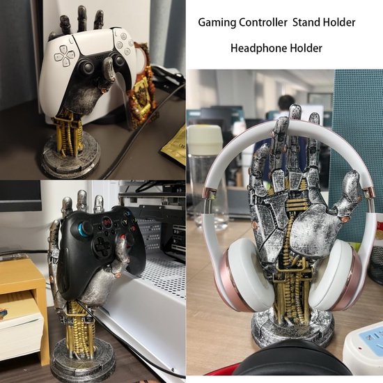 Futuristische Headset en Controller Standaard - Gaming Accessoire voor Bureauorganisatie van Merkloos — afbeelding 2