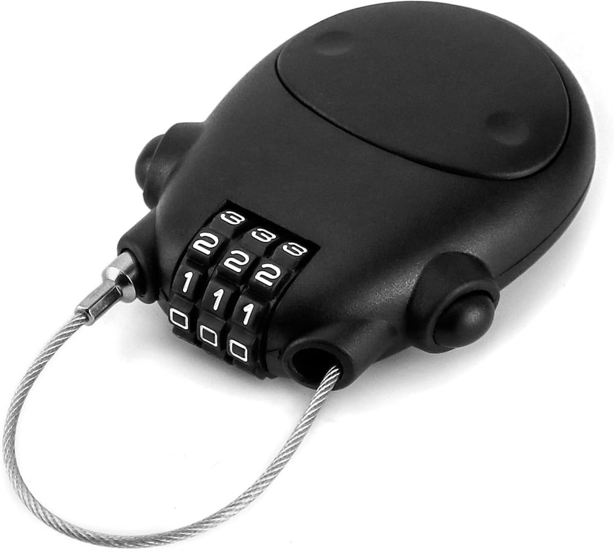 Kabel slot met 3 cijfers voor fiets, motor en bagage - 77 cm staalkabel