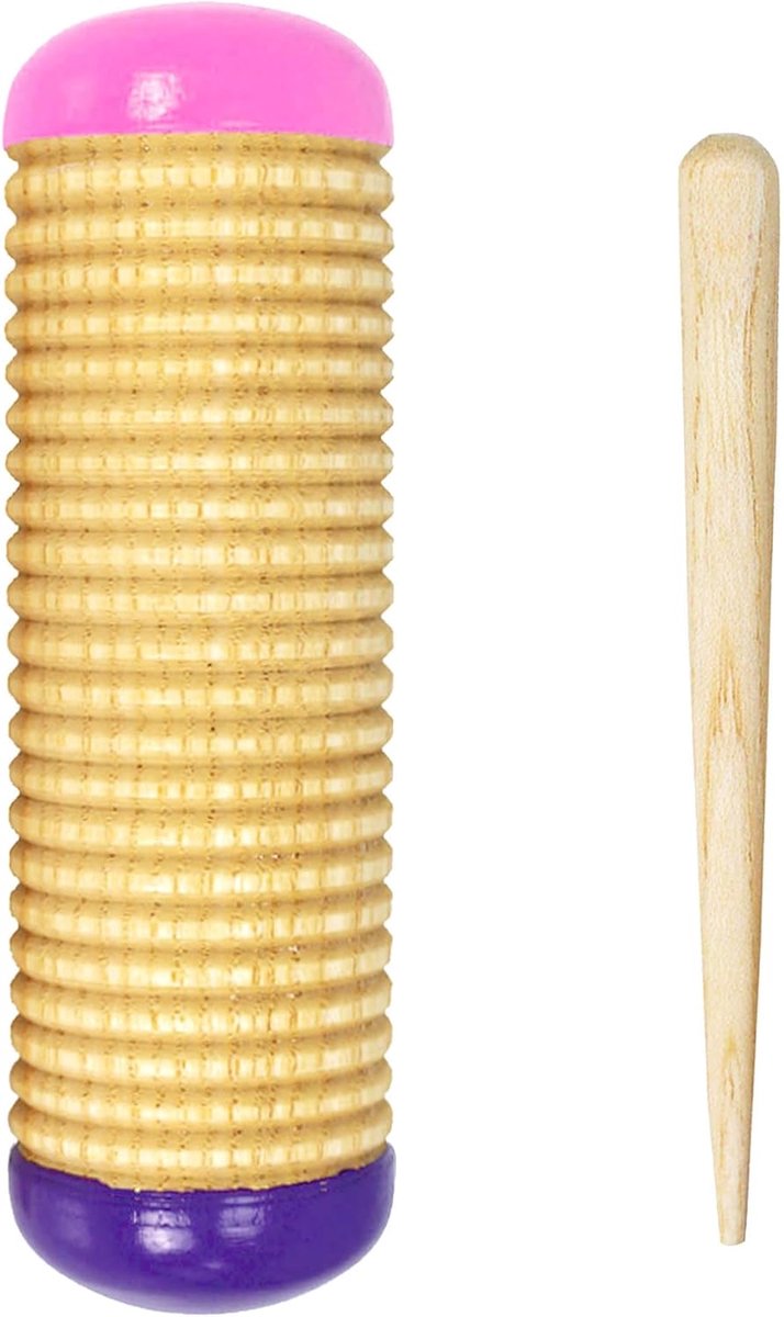 Houten Ritme Instrument: Shaker, Guiro en Klopper voor Kinderen