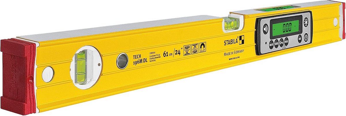 Digitale Waterpas 61 cm - Waterdicht IP67 & Kalibratievrij met 2 Displays