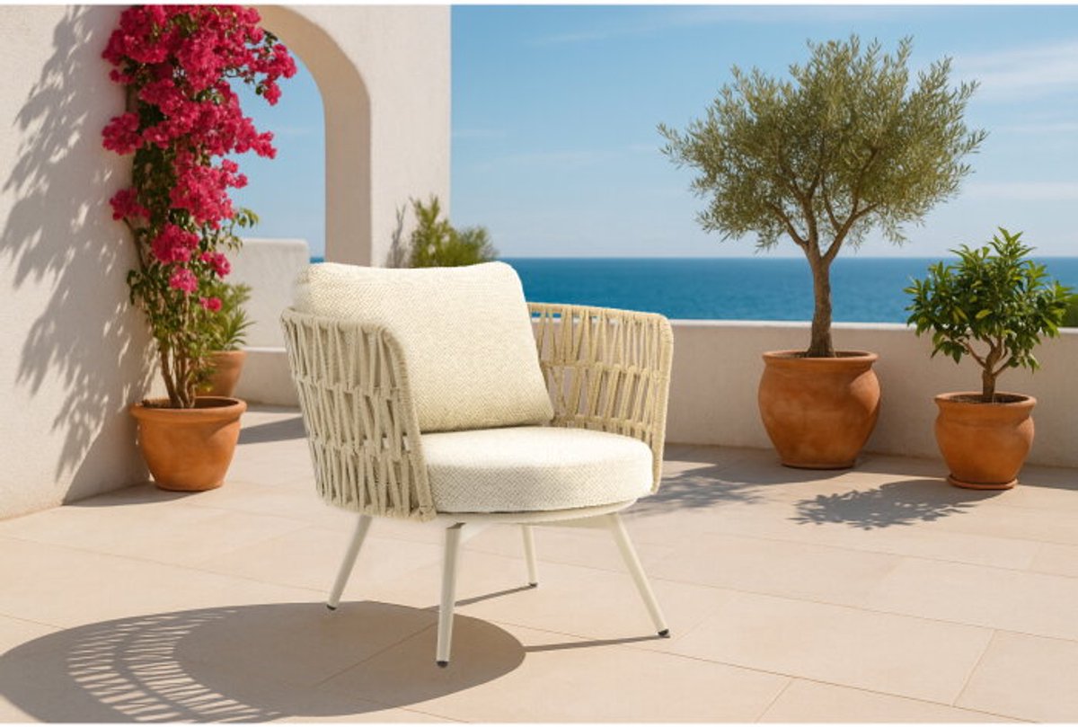 Sens-Line Loungestoel Sophia draaibaar 360° tuin - Beige