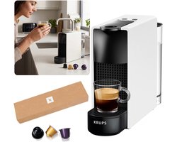 Krups Essenza Mini – Compacte Nespresso-capsulemachine, wit-zwart, energiezuinig 1450W