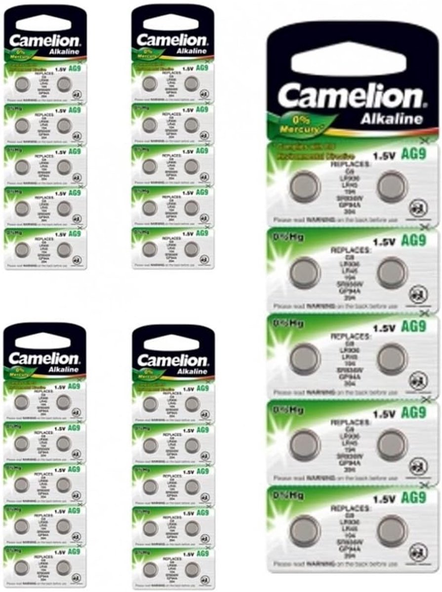 Set van 5 Knoopcelbatterijen 1.55V voor Horloges en Kleine Apparaten