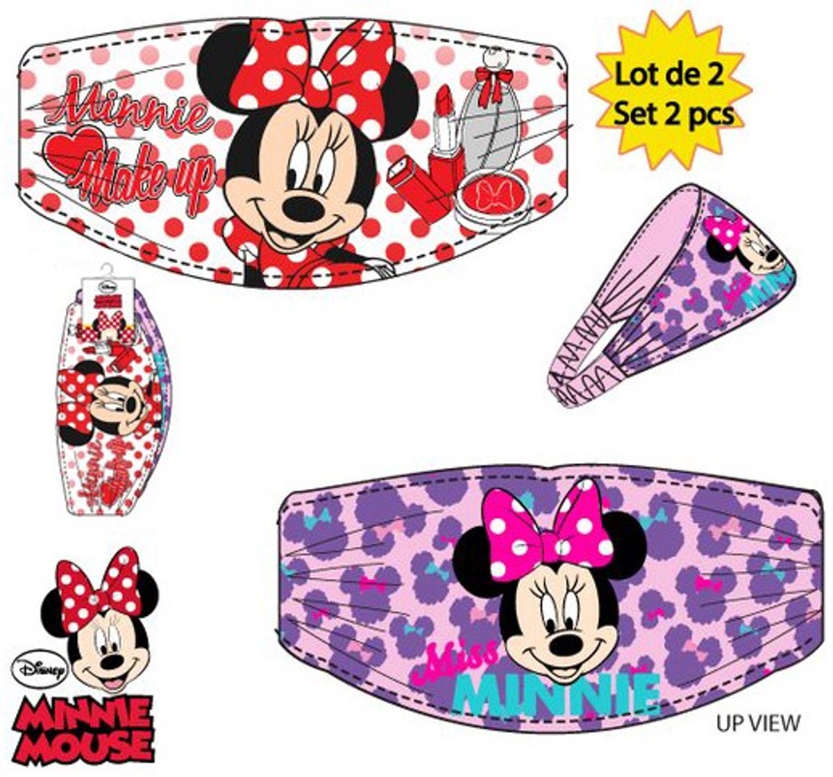 Disney Minnie 2-delige hoofdbandset
