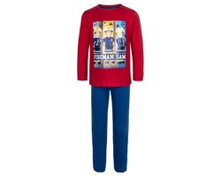 Brandweerman Sam Kinderpyjama - Rood/Blauw - Katoen - Maat 122/128