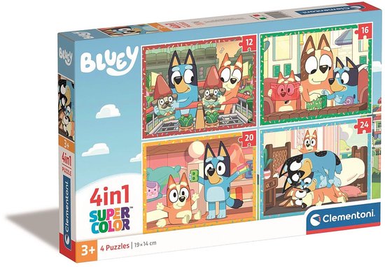Clementoni Bluey legpuzzelset met meerdere plaatjes