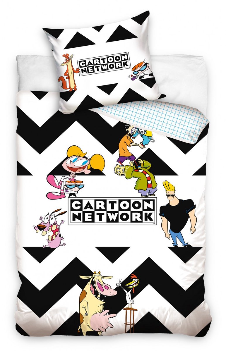 Cartoon Network Dekbedovertrek 90's Legends - 140 x 200 cm - 70 x 90 cm - Katoen