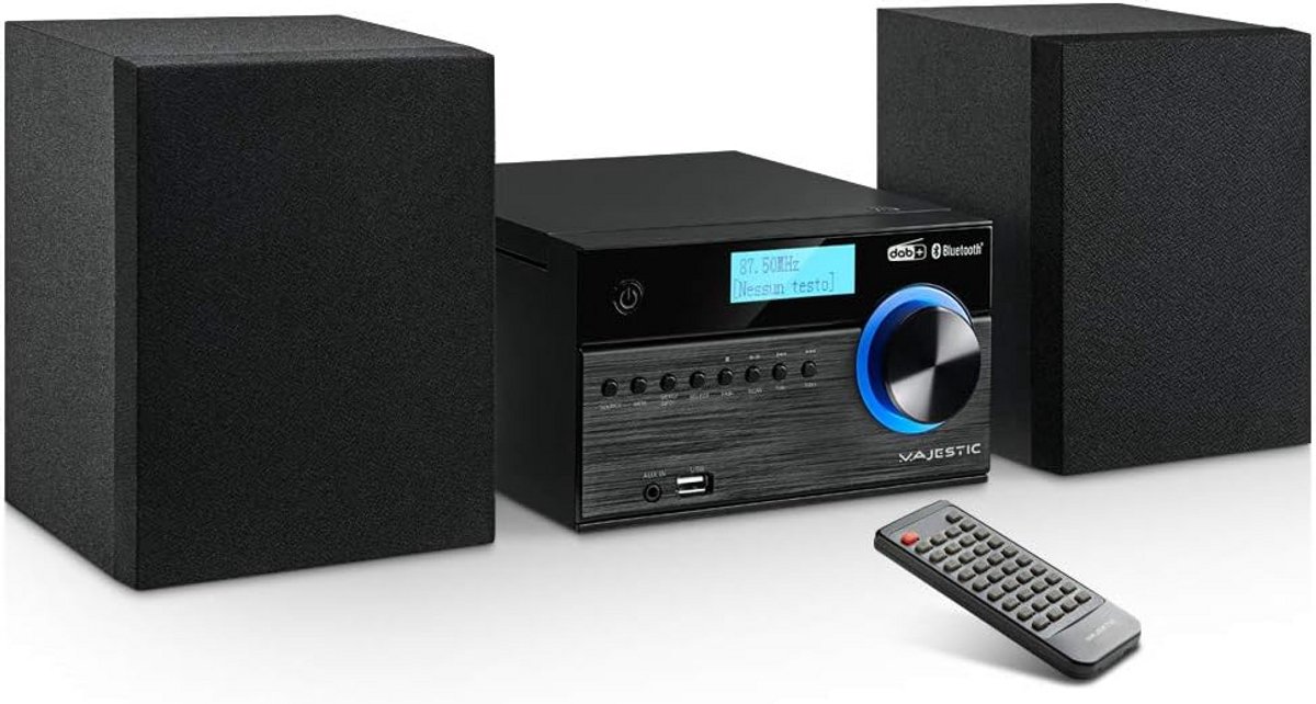 Micro Hifi Systeem met DAB+, Bluetooth, CD Speler en USB