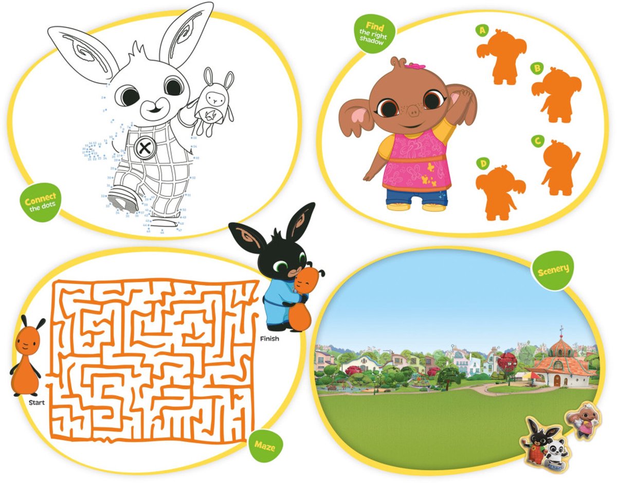 Bing stickers, Super XL Stickerset, 7 stickervellen incl. luxe metallic and 3D puffy stickers - vanaf 3 jaar - 38 x 36 cm knutselen peuter kleuter — afbeelding 12