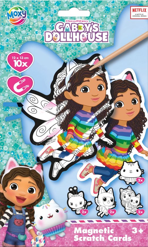 Gabby's Poppenhuis Krasmagneten maken - 12-delig - Speelgoed Kinderen - Knutselen - Voor meisjes en jongens - Ook voor kleuters - Vanaf 3 jaar - Moxy
