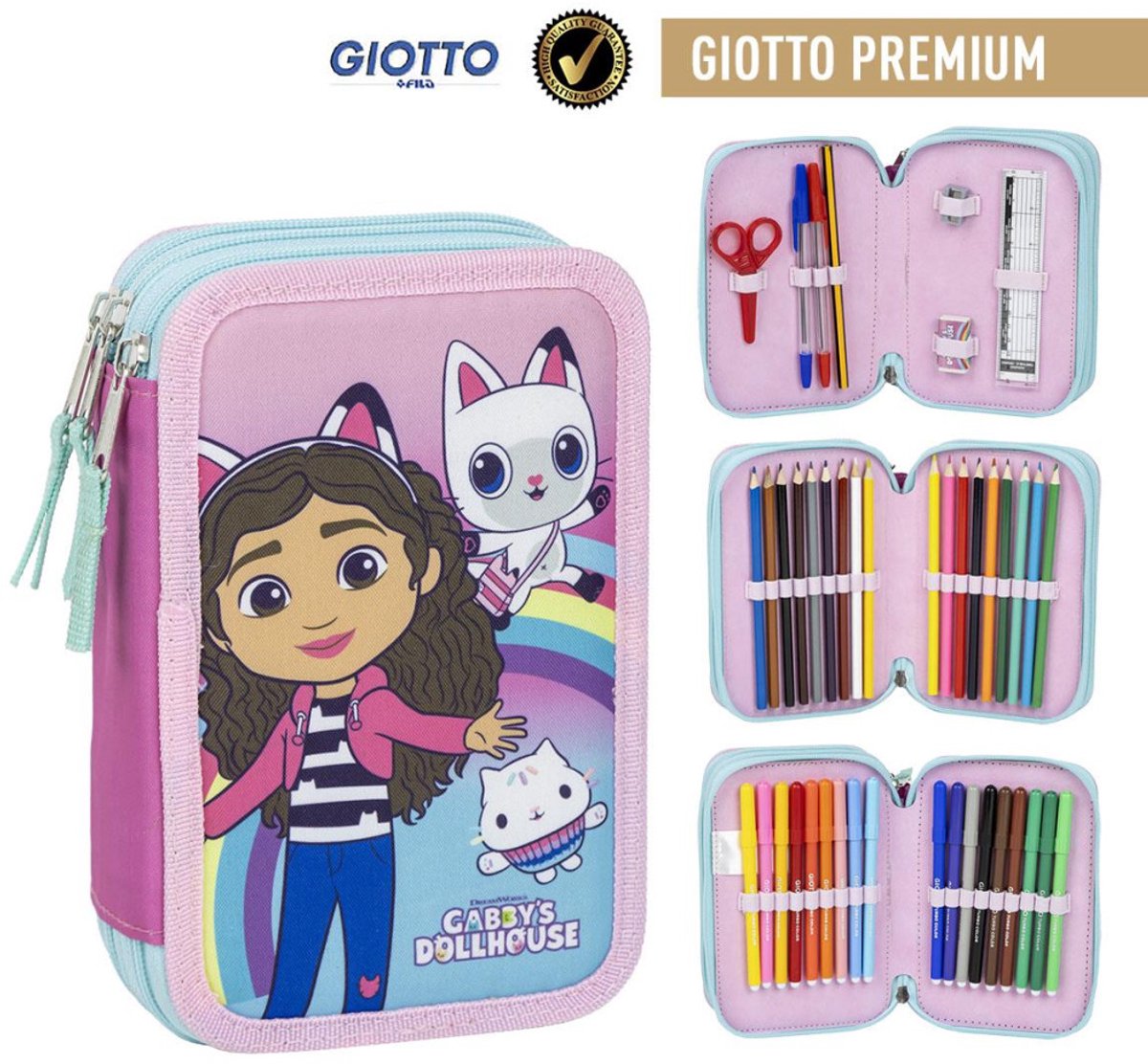 Gabby's Poppenhuis Etui Tekenen Knutselen Tekenset Meisjes - 44 Pieces