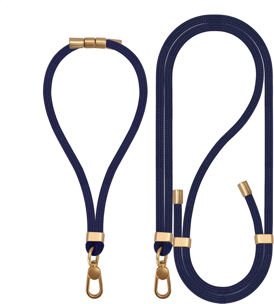My Style Universeel Telefoonkoord Verstelbaar - Blauw (2-Pack)