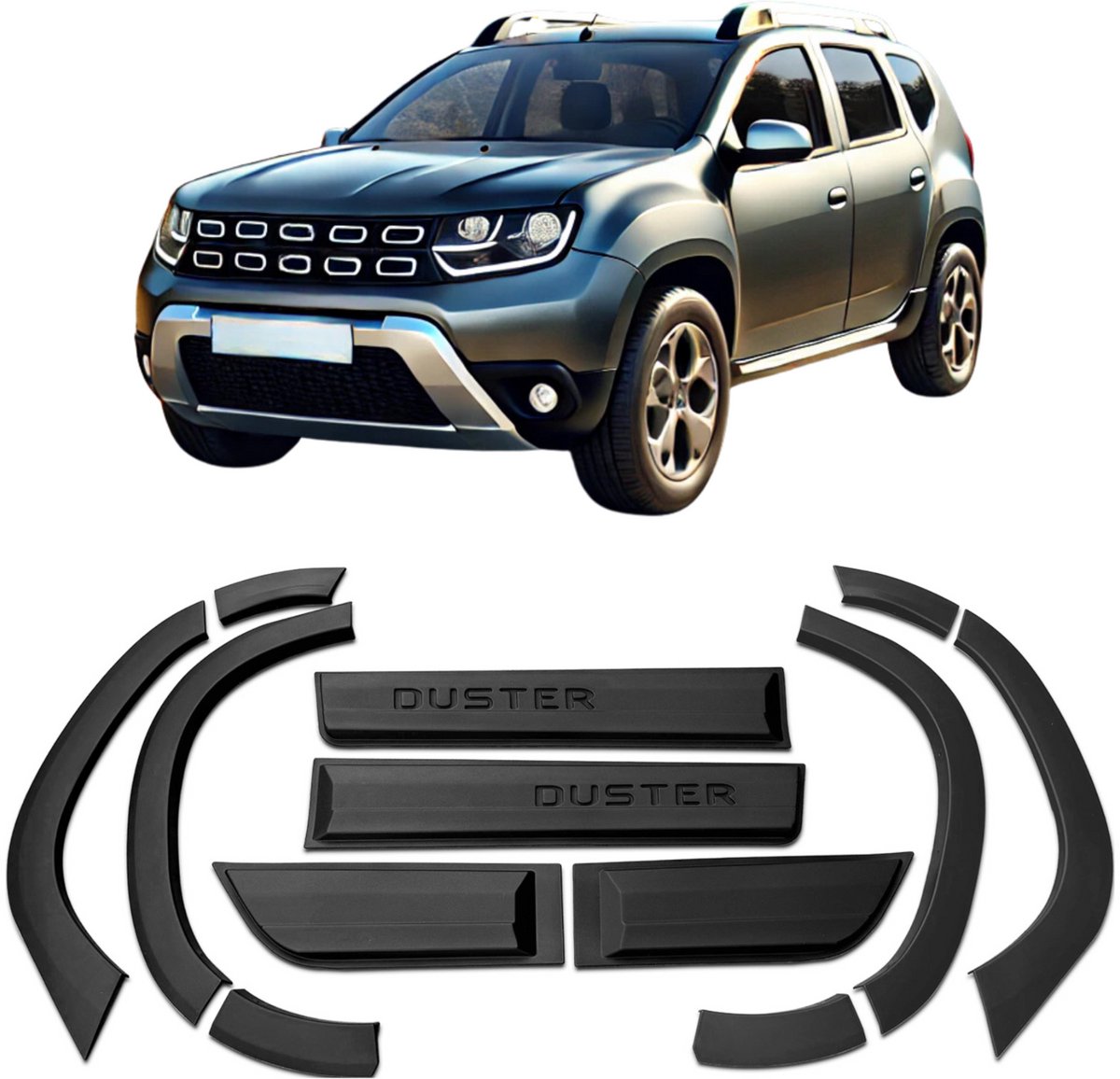 Deurafschermingen en beschermstrips voor Dacia Duster 2018-2024
