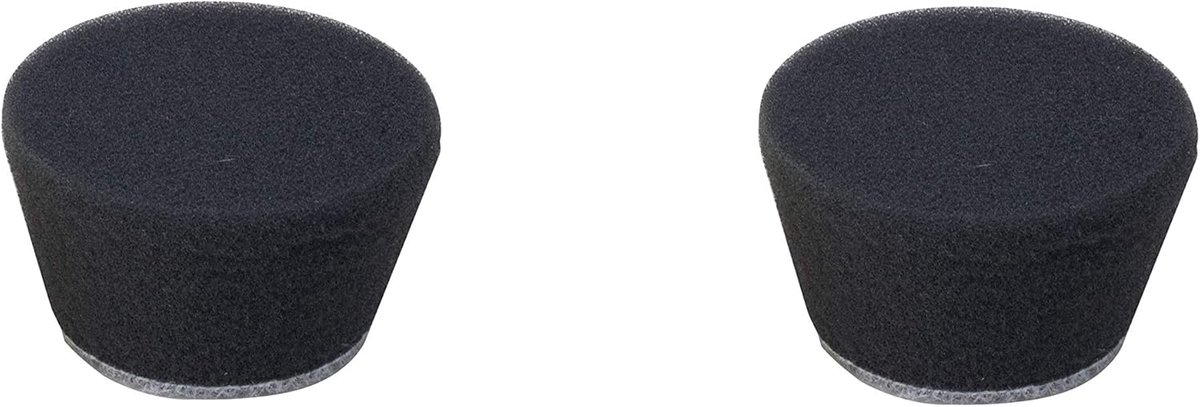 Zachte Polijstsponzen 2 stuks met Klittenband - Diameter 30 mm