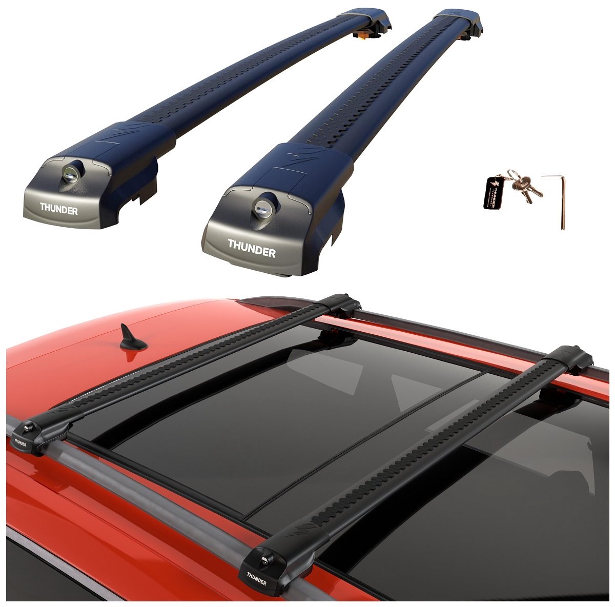 Thunder dakdrager voor CHEVROLET CRUZE HATCHBACK 2001-2010 Rails