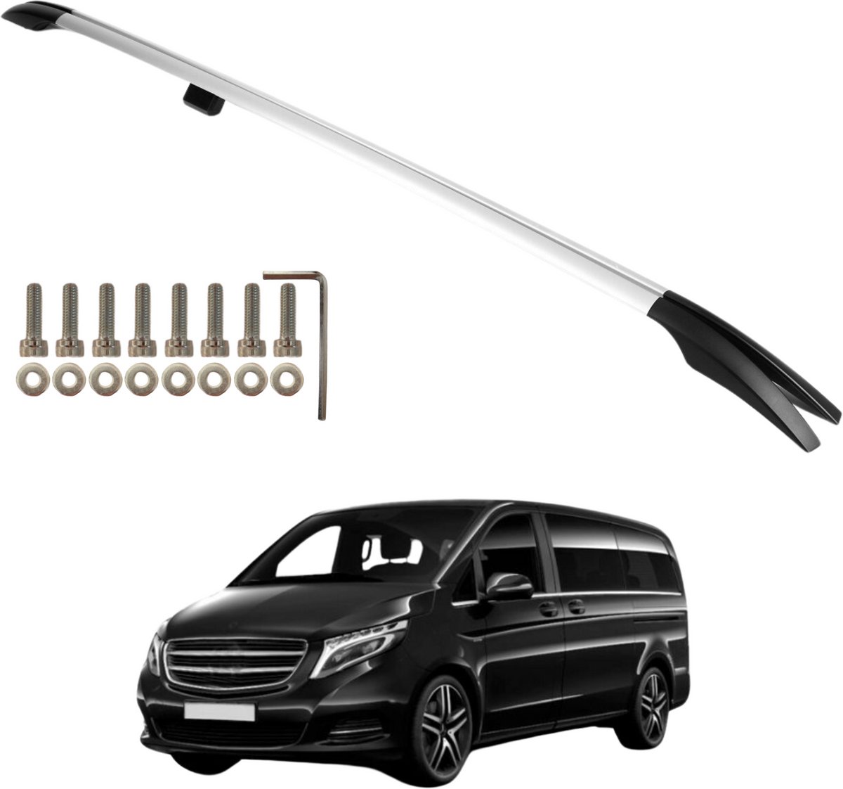 Dakrails MERCEDES W447 VITO VIANO LONG L3 vanaf 2014 Aluminium Massief