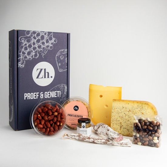 Zuivelhoeve Favoriet van de boer Borrelpakket cadeau - Borrelbox voor thuis - Snackpakket - Cadeaupakketten eten & drinken - Alles voor de Borrelplank - Altijd vers - Proef & Geniet