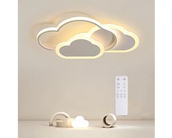 Led Cloud Plafondlamp-Slaapkamer Plafondlamp, Dimbaar, Met Afstandsbediening, Moderne Creative Cloud Kamer Woonkamer Licht, Geschikt Voor Slaapkamers En Kinderkamers