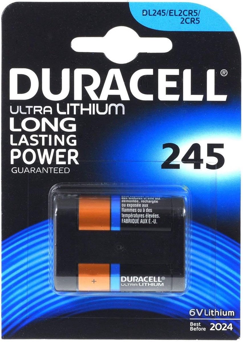 Lithium 6V Camera Batterij Type 2CR5 voor Digitale Camera's en Flitsers