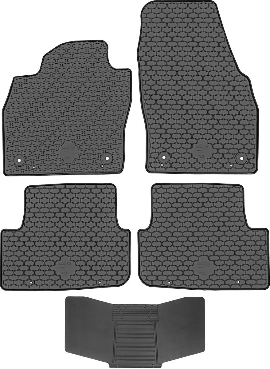 Max-Dywanik Doma - Rubber Matset - Zwart - Compatibel met Auto's