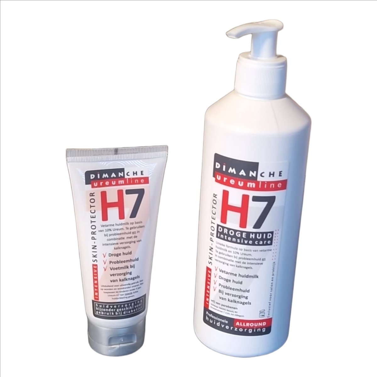 Ureumline H7 Intensive Protector, bij probleemhuid & Kalknagelproblemen - 1x100ml en 1x500ml