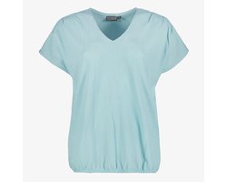 TwoDay dames T-shirt met V-hals lichtblauw - Maat XL