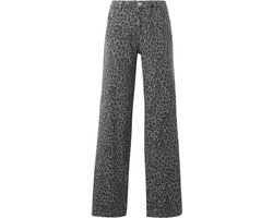 ONLY - ONLCOBAIN-MIE REG WIDE ANIMAL PANT PNT - Dames - Jeans