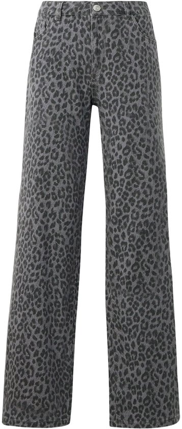 SEULEMENT - ONLCOBAIN-MIE REG WIDE ANIMAL PANT PNT - Femme - Jeans
