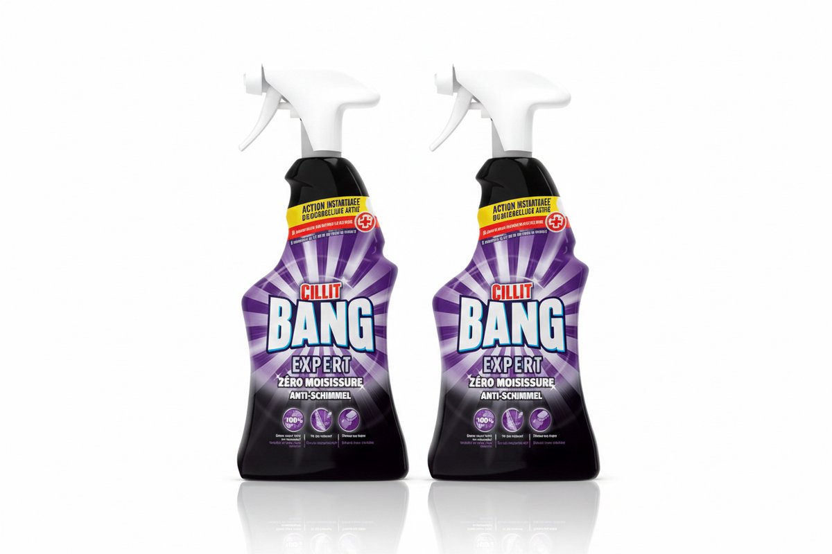 2 x Cillit Bang Expert Zero Moisissure – 750 ml – Anti Schimmel Spray – Verwijdert Schimmel & Zwarte Aanslag