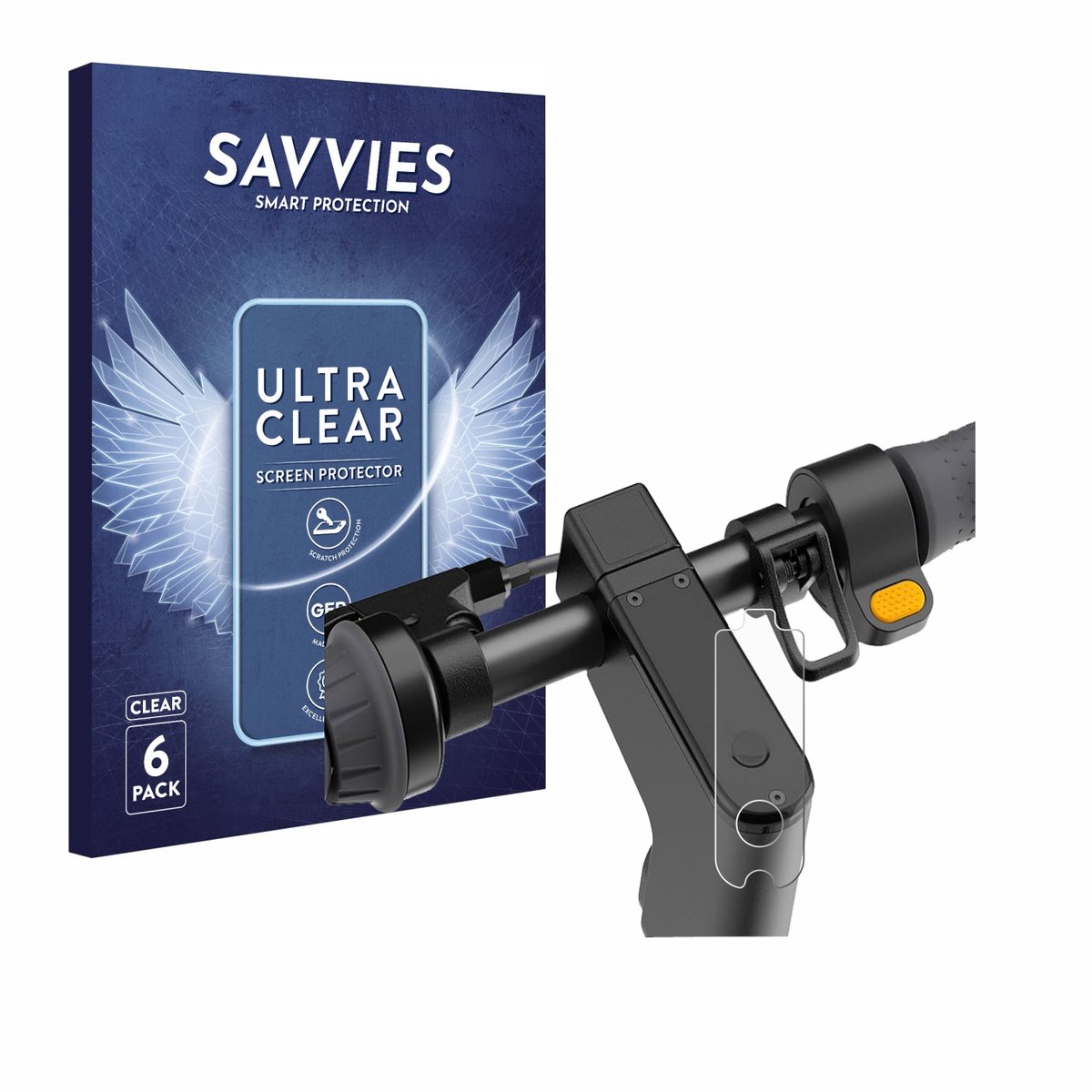 Savvies - Screenprotector voor Segway Ninebot KickScooter MAX G2D - Folie Beschermfolie transparant 6 Stuks