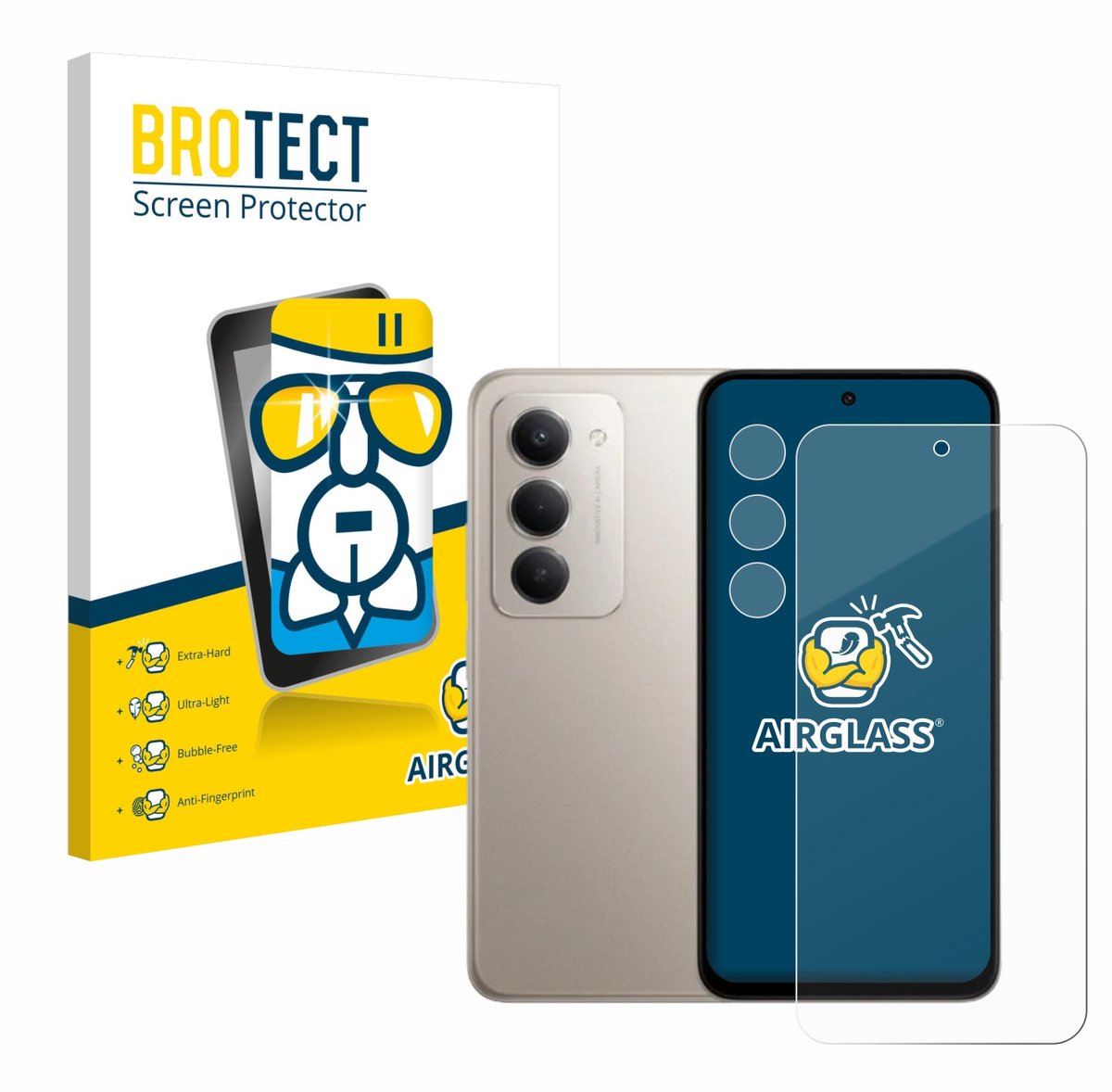 Screenprotector voor Xiaomi Redmi 15 (Voor+Camera) Beschermglas transparant