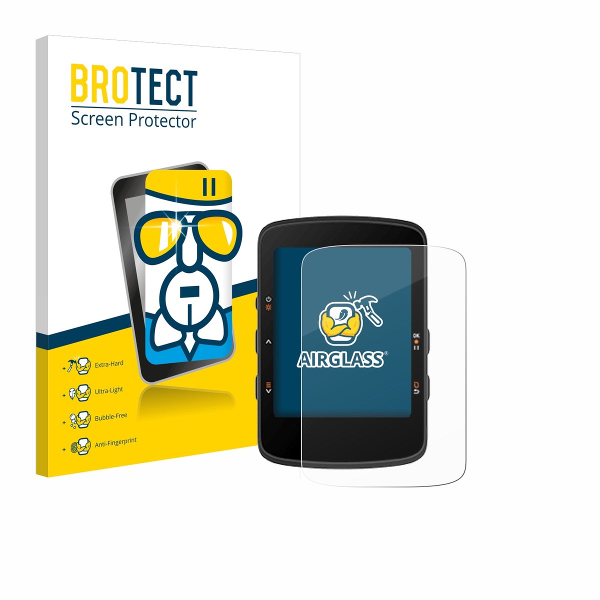 Screenprotector voor Bryton Rider 460 Beschermglas transparant