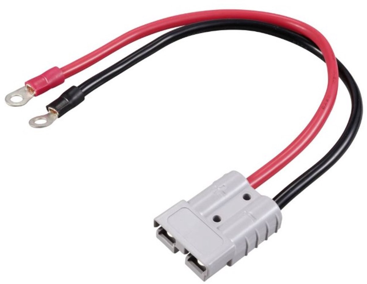 Anderson connector 50A met kabel (50cm) 8AWG/10mm2