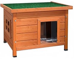 Kattenhuis voor Buiten - Kattenhok Binnen - Kattenbench - Kattenren - Bruin en Groen