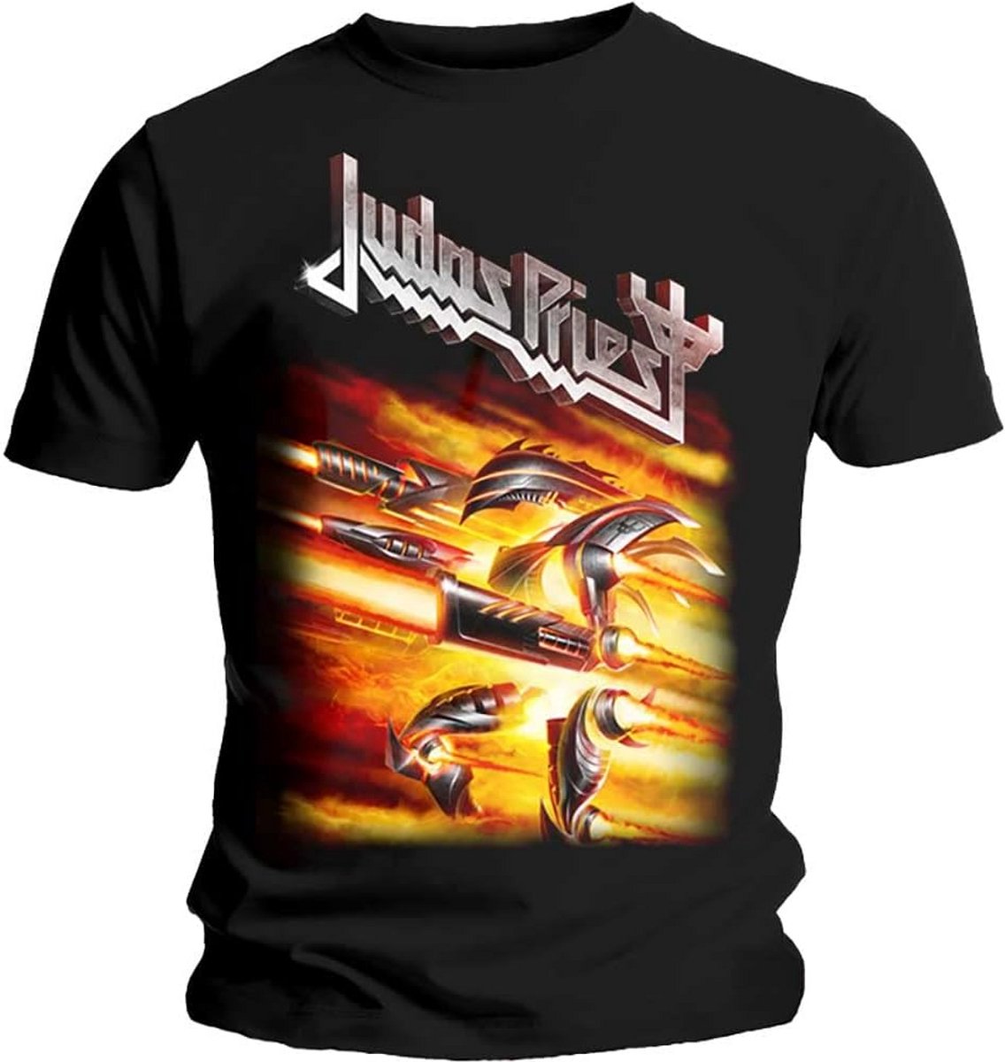 Officieel Metal Band T-Shirt Universeel Voor Heren en Dames - Firepower Design