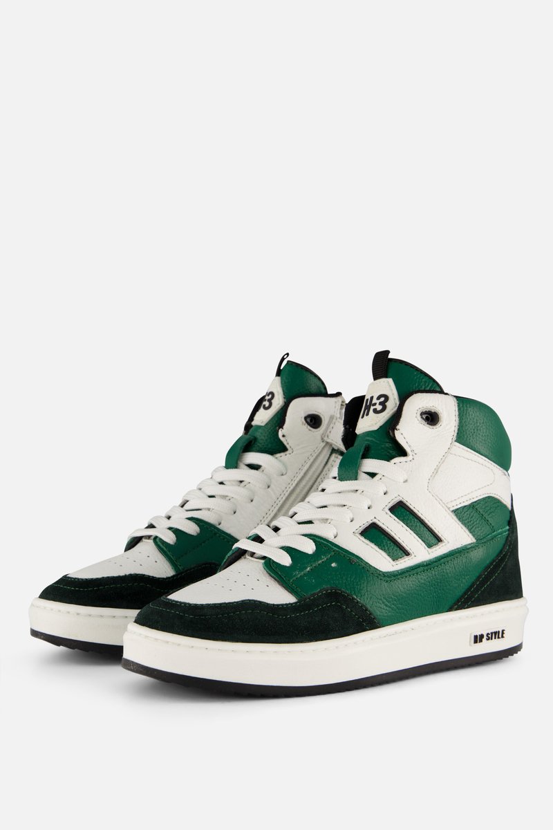 HIP Sneakers groen Leer - Maat 39