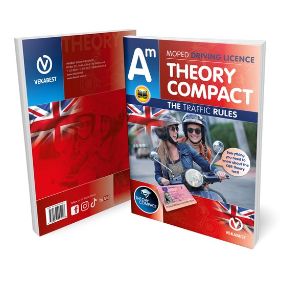 Scooter Theorieboek Engels 2026 - Rijbewijs AM - Moped Theor ... - cover
