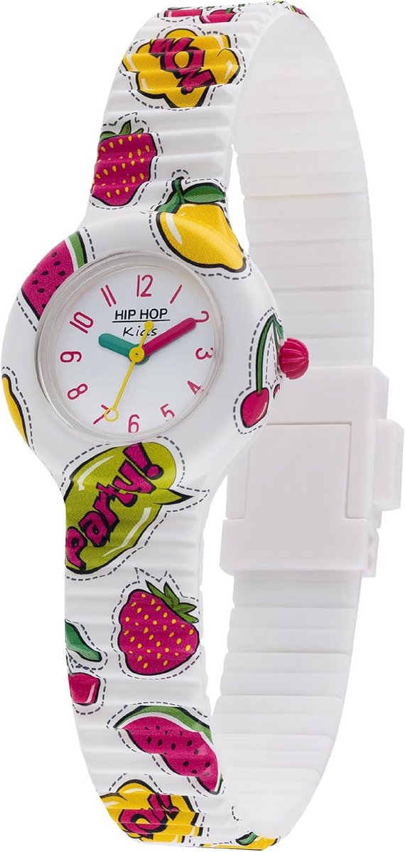 Kinderhorloge met Witte Wijzerplaat en Siliconen Band - Waterbestendig en Verstelbaar