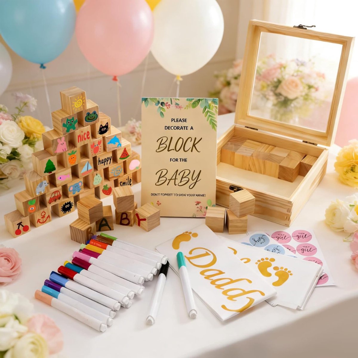 Swiphi® Babyshower - Babyspullen - Kraamcadeau - 86Stuks