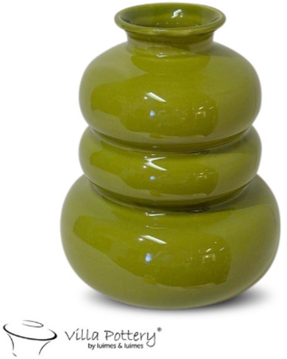 Villa Pottery Vaas - Villa Pottery - Decoratie - Woondecoratie - Keramiek - Waterdicht - Bolla Vie 1_1 S. Green Lichtgroen