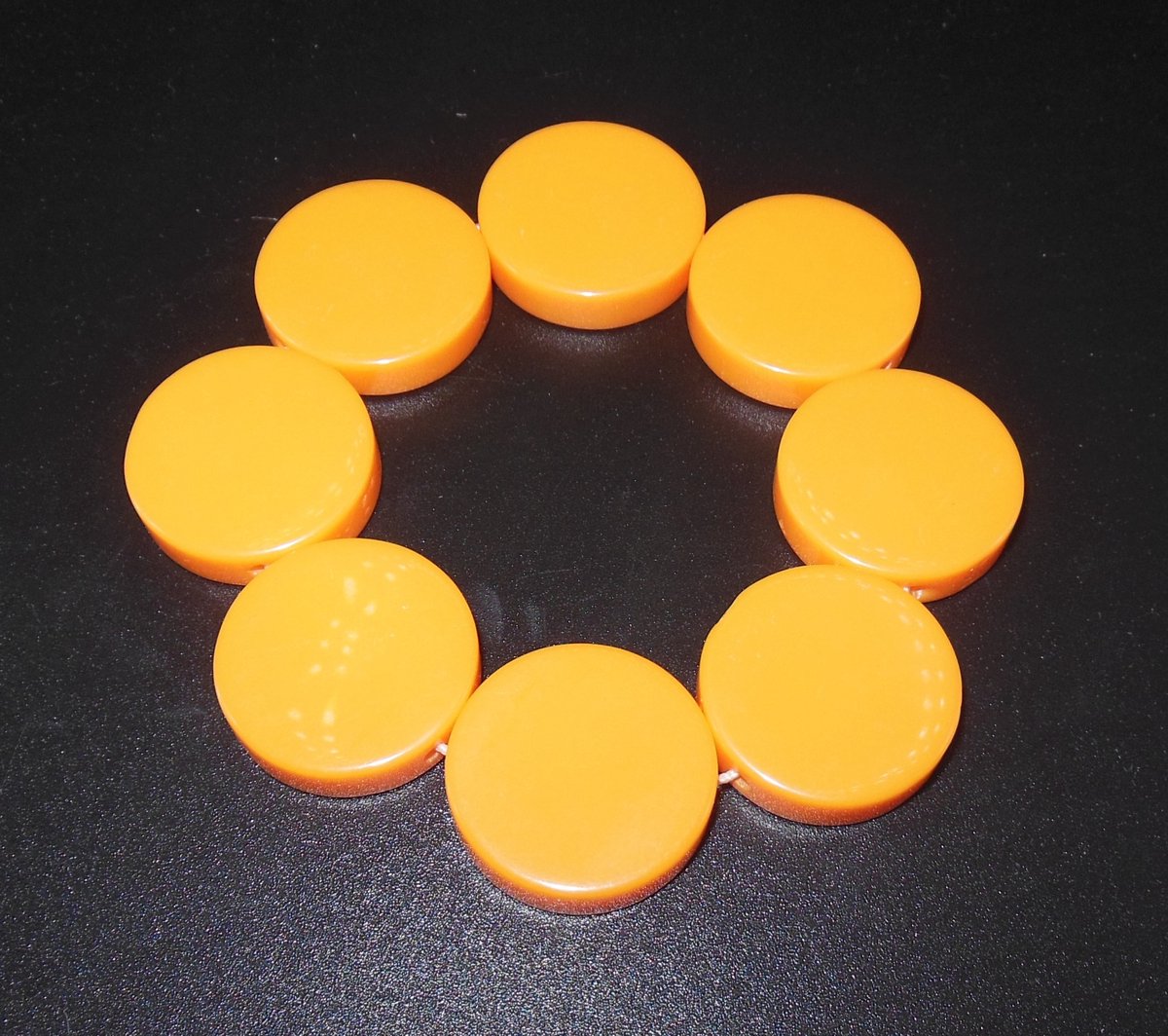 Armband oranje rondjes - Koningsdag