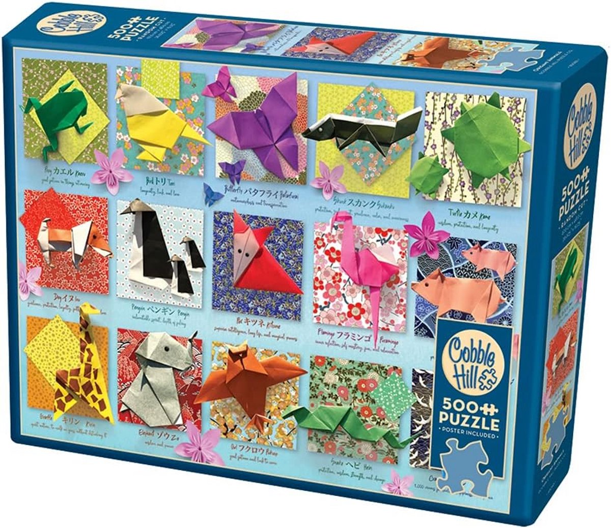 1000 Stuks Puzzel Papieren Dieren in Origami Stijl