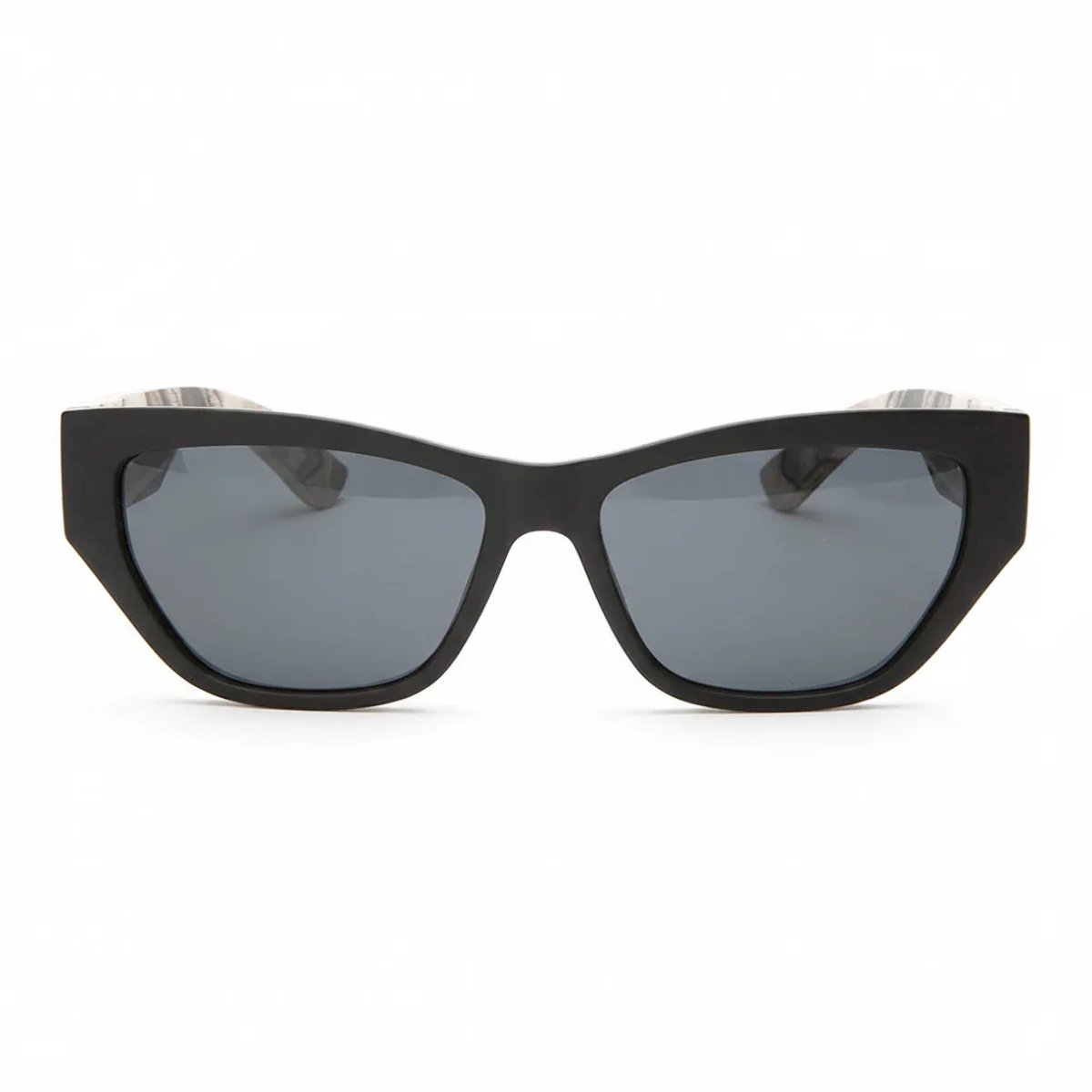 Wooda® Zonnebril Cateye – Zwart – Gepolariseerd – Wooda Bellotera Black Shiny Gris Degradé