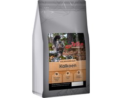 Jelka Kattenvoer 5kg Kalkoen & Kip – 70% Dierlijke Eiwitten – Graanvrij Droogvoer – Met Versbereide Ontbeende Kalkoen & Kip – Voor Volwassen Katten