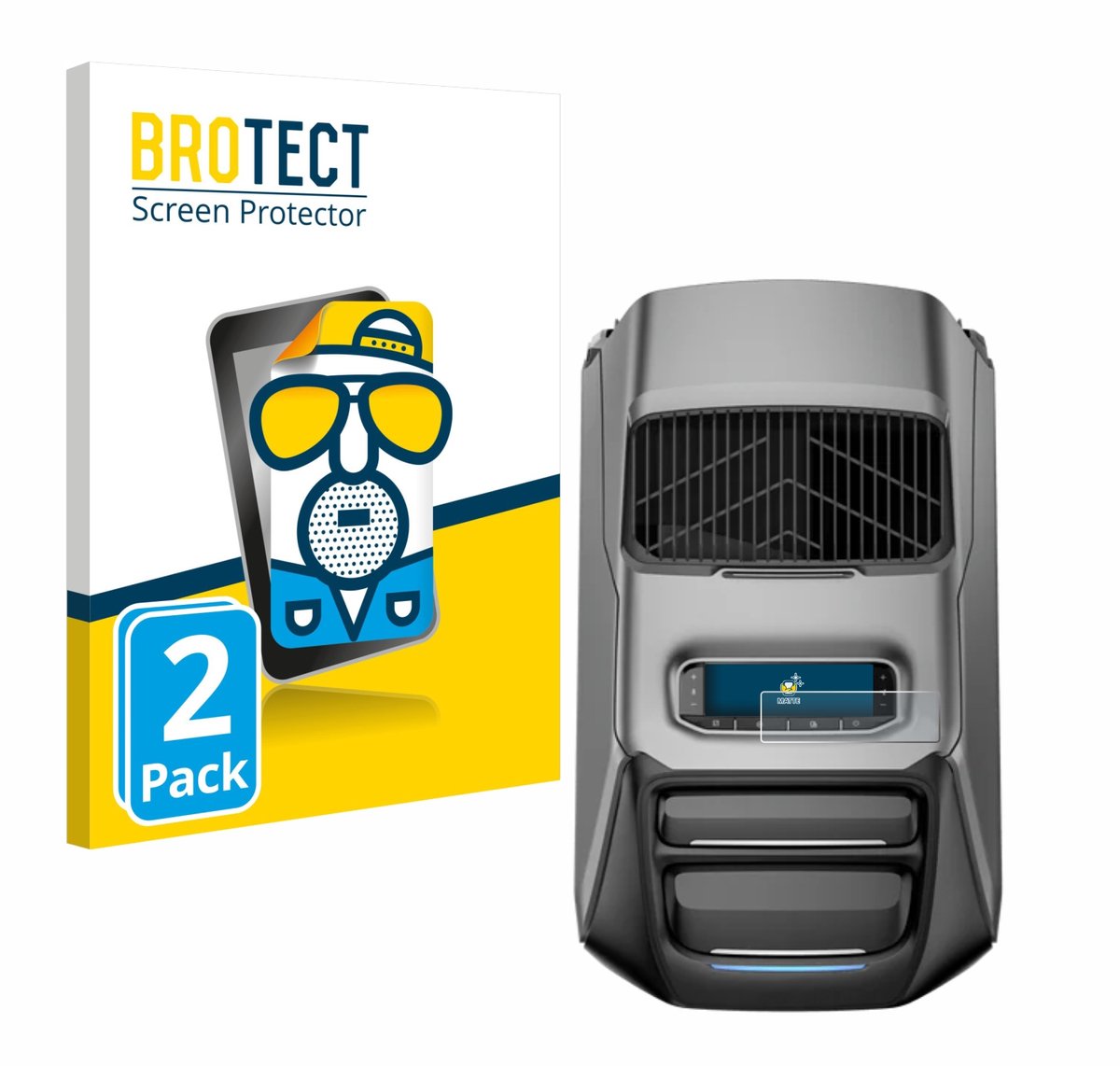 BROTECT - Screenprotector voor EcoFlow Wave 3 - Folie Beschermfolie matte 2 Stuks