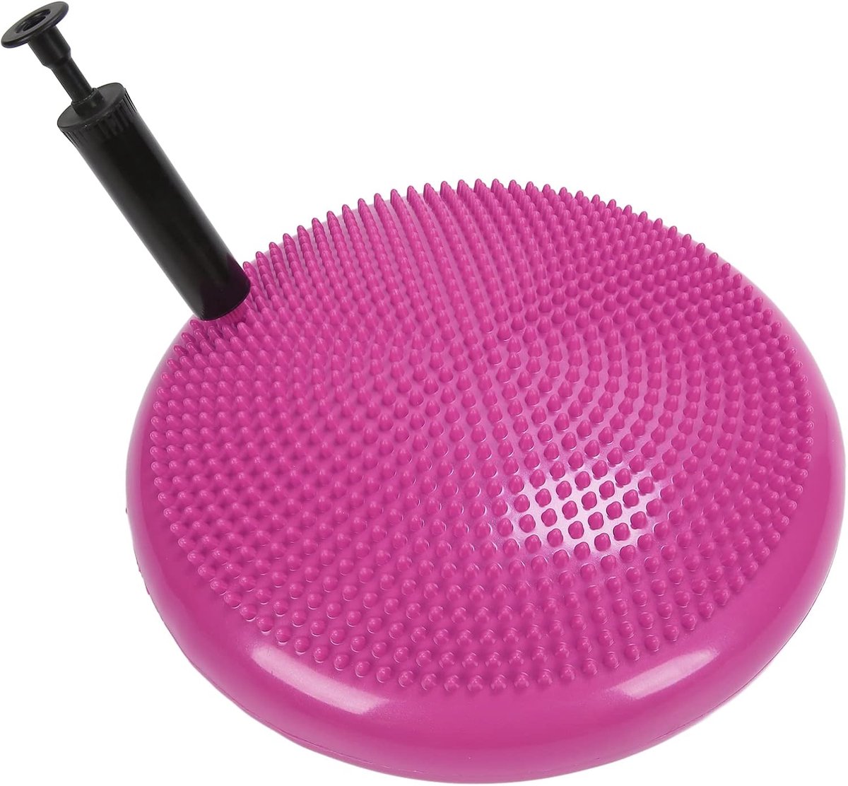 Wiebelkussen - Balanskussen - Balkussen - Komfortabel Zitten - Volwassenen en kinderen - Balansbord - Balance Board - Balanstrainer - Balansbal - Fitnessbal - Roze - 36 cm met Handpomp - van Imperatoris