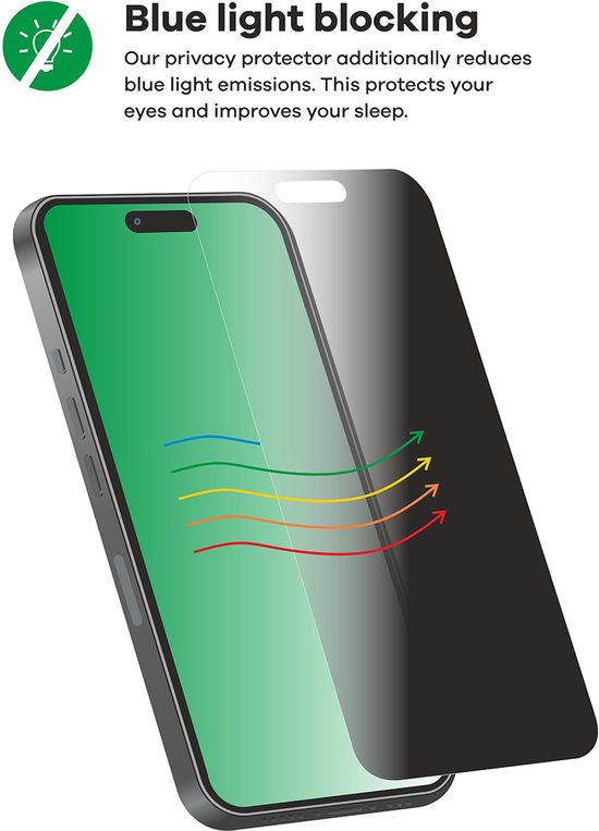 upscreen - protecteur d'écran de confidentialité pour Samsung Galaxy A40 - Film de protection en aluminium Filtre de lumière bleue